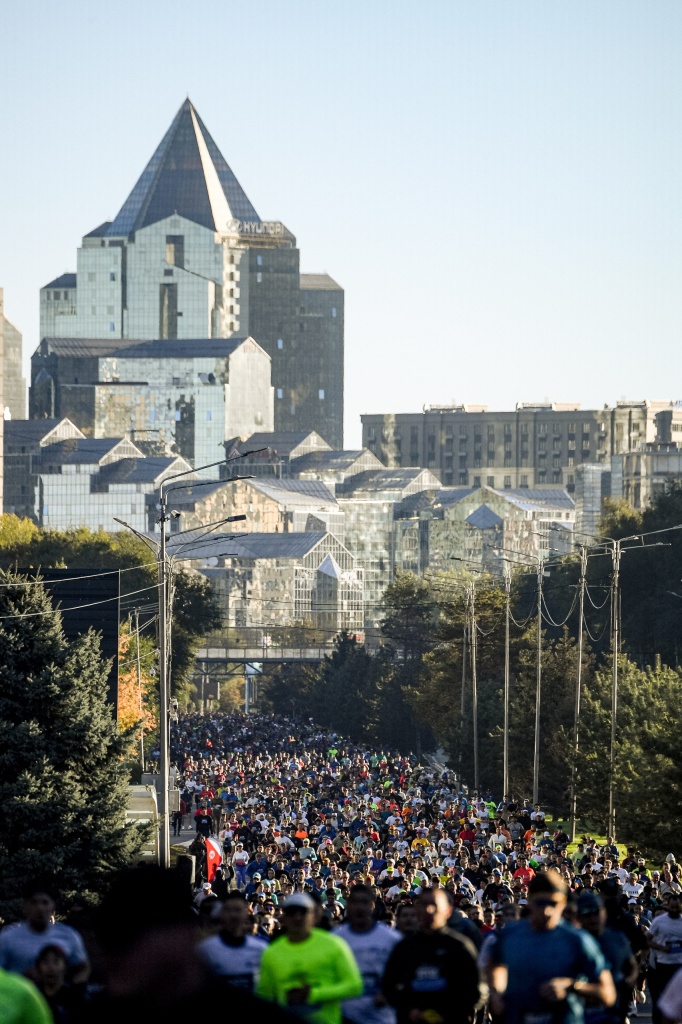 закулисье Almaty Marathon