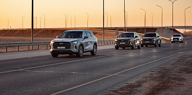 CHERY TIGGO 9: тест-драйв на Байконур и презентация в стиле Black&White